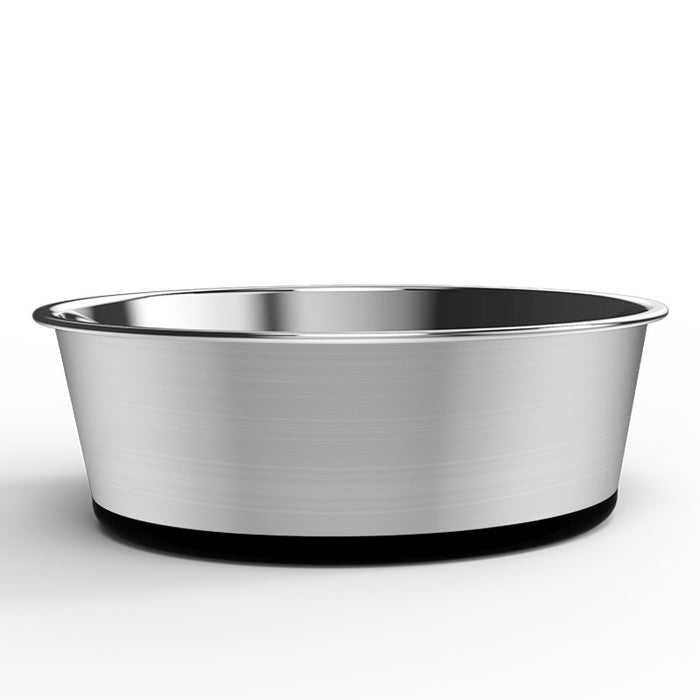 קערת נירוסטה נגד החלקה לכלבים בינוניים וגדולים