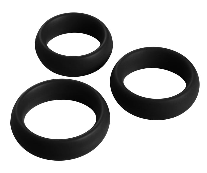3 Piece Silicone Cock Ring Set