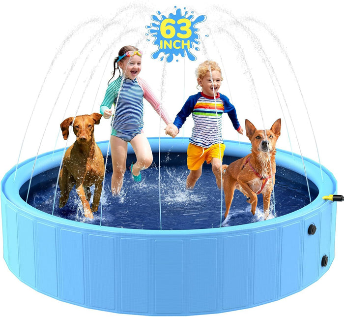 בריכת מים מתקפלת לכלבים לרחצה ומשחק