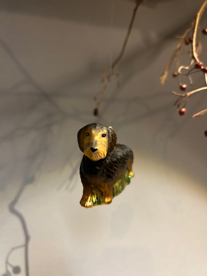 Rauhaardackel Christbaumschmuck