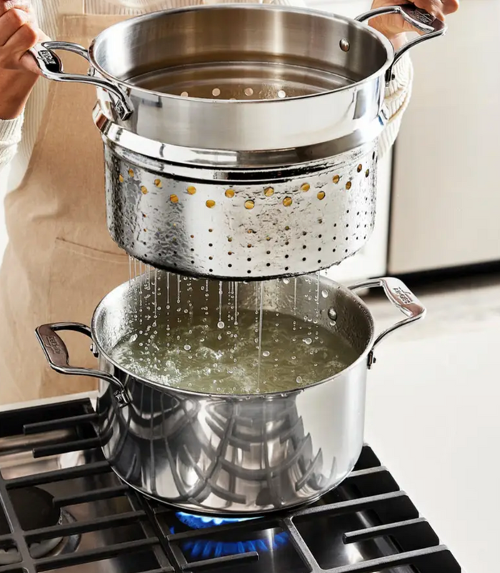 All Clad - Simply Strain, Stainless Steel Multipot with Insert