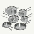 All-Clad D5 Stainless Polished 5-ply Bonded Cookware Set, plus  Individual Pans