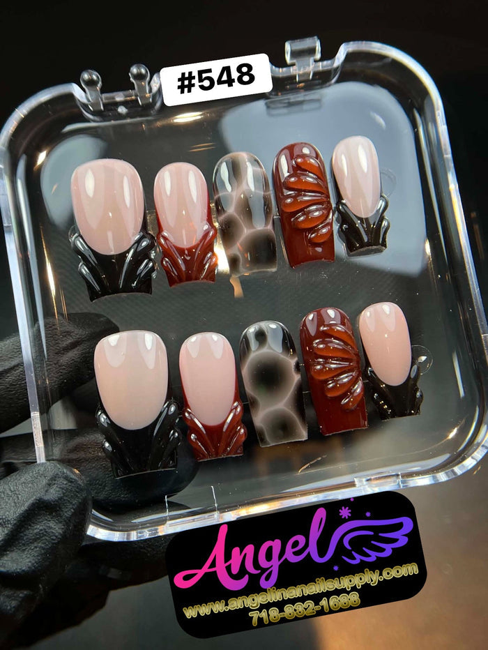 Angelina Handmade Custom Press-On 548 - Angelina Nail Supply NYC