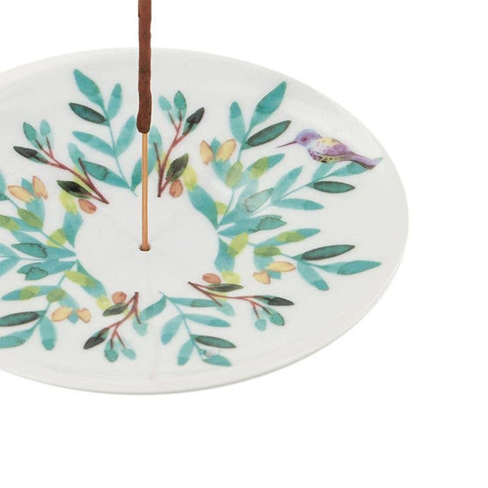 Aquarell Porzellan Räucherstäbchenhalter in Tellerform