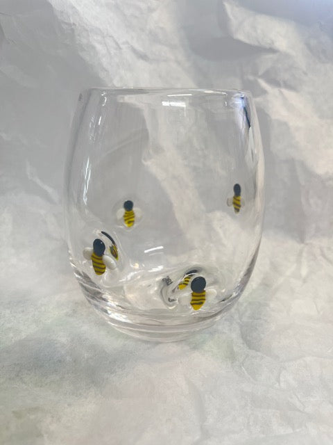 Blown Glass Bee Glass