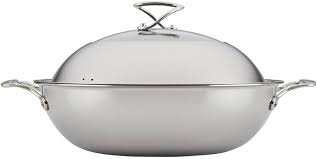 Circulon Clad Stainless Steel  13" Covered Wok