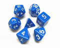 D&D teningasett, bláir