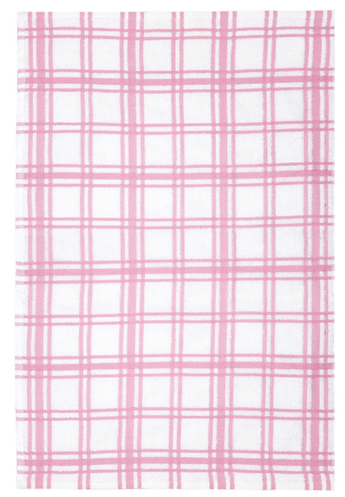 MU Kitchen Pink Plaid Terry