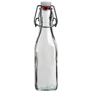 Glass Bottle With Cork, Spout or Hinge Top