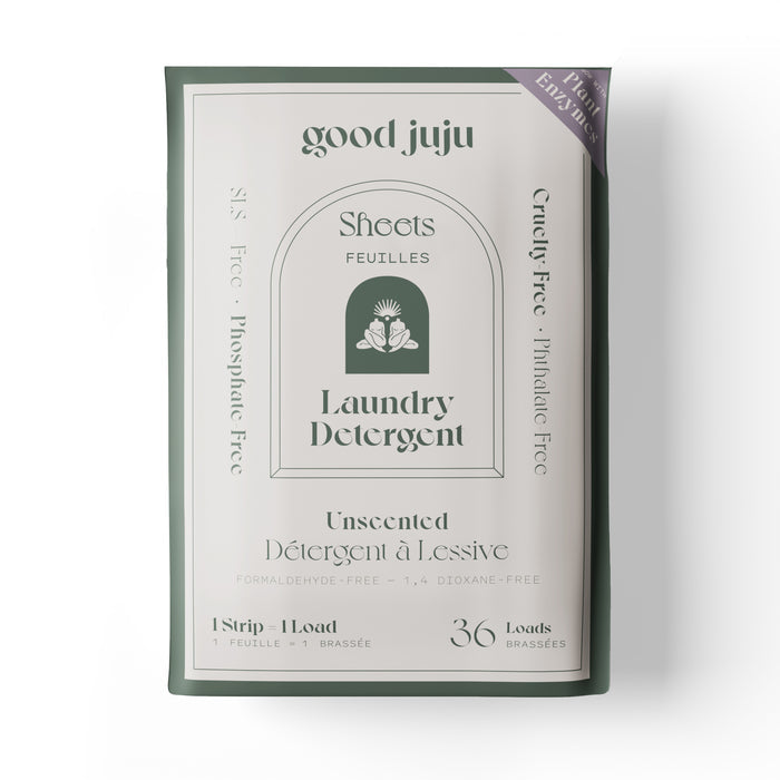 Good Juju Laundry Detergent Sheets Unscented 36 loads