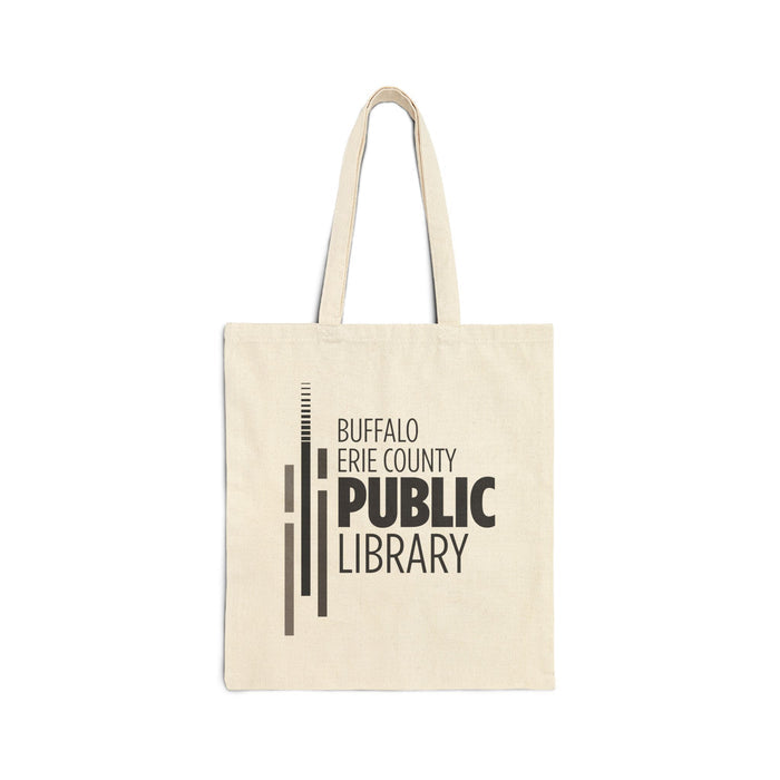 Greyscale Library Canvas Tote Bag