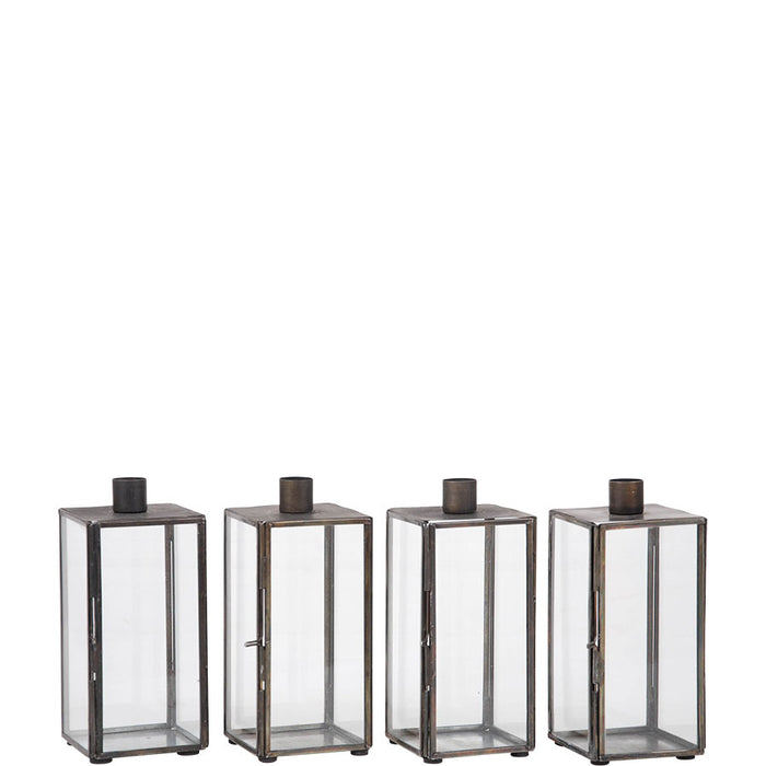 Kerzenständer 4er-Set schwarz