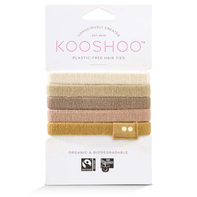 Kooshoo Hair Ties Flat 5 Pack