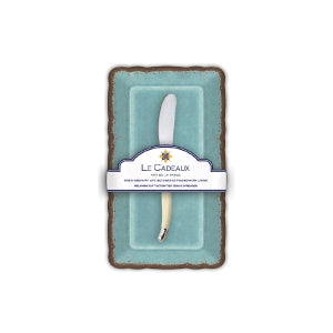 Le Cadeaux Melamine Butter Dish And Spreader Set