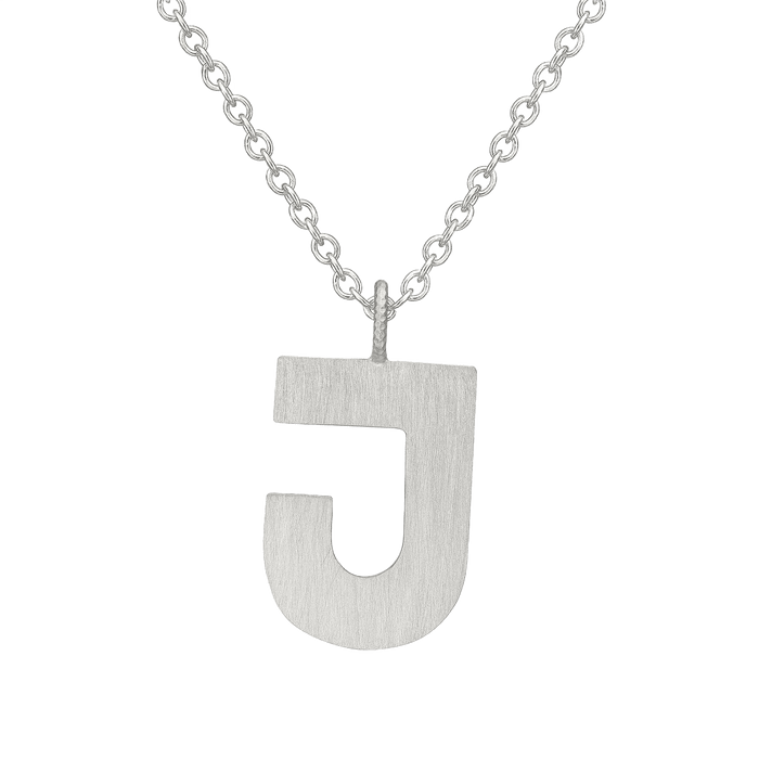 Letter J Halskæde Stor