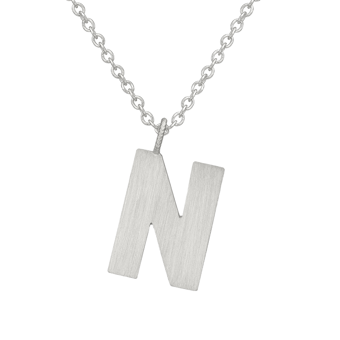 Letter N Halskæde Stor
