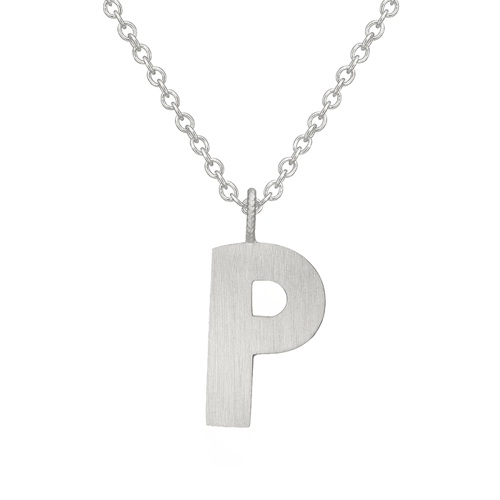 Letter P Halskæde Stor