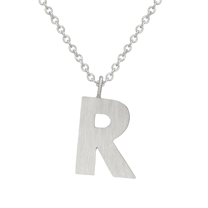 Letter R Halskæde Stor