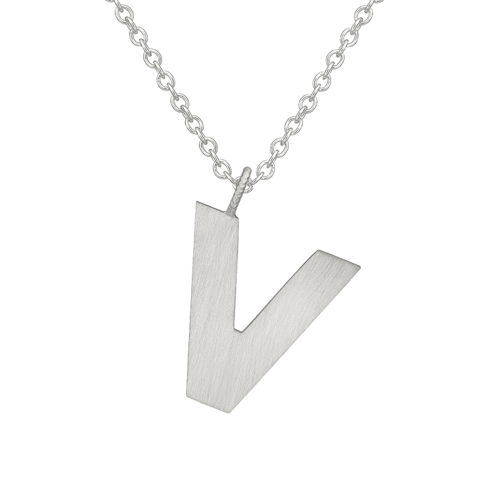 Letter V Halskæde Stor