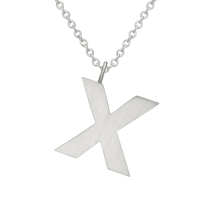 Letter X Halskæde Stor