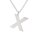 Letter X Halskæde Stor