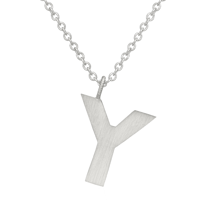 Letter Y Halskæde Stor
