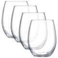 Luminarc Stemless Wine Glasses, Set of 4, 21 oz.