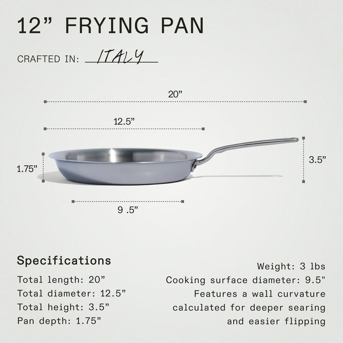 MADE IN - Stainless Clad 12" Fry Pan
