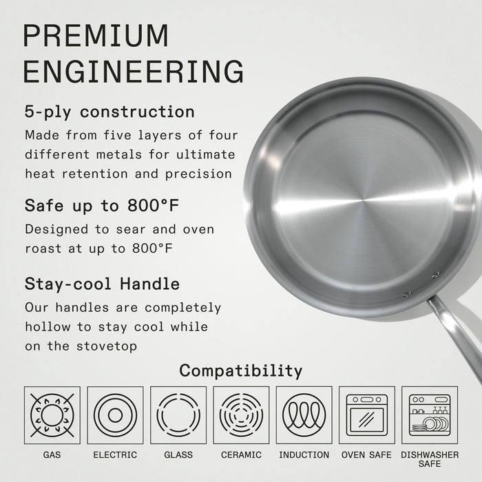 MADE IN - Stainless Clad 12" Fry Pan