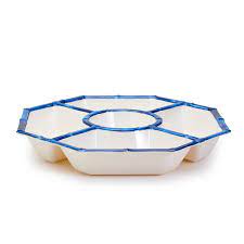 5 Part  Faux Bamboo Serving Dish