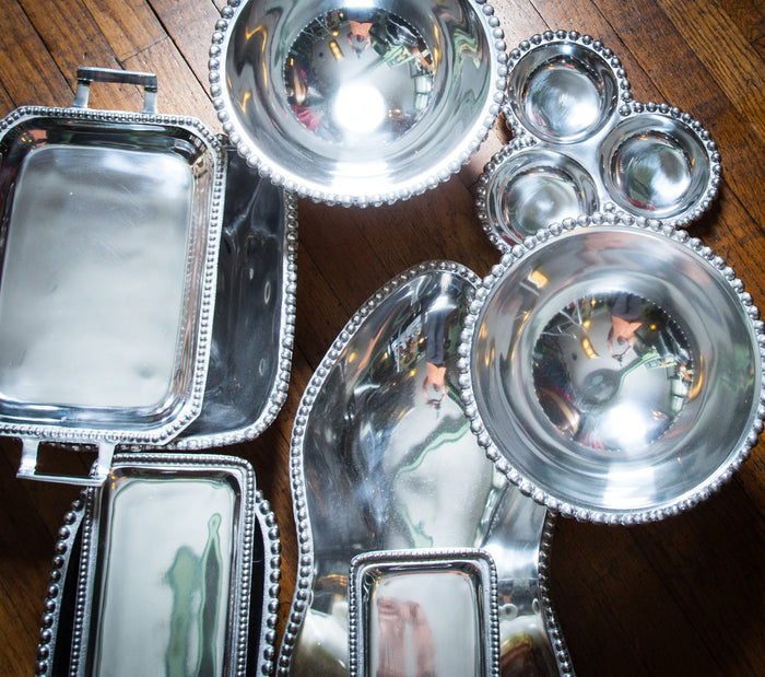 Metal Serving Pieces - With Decoration