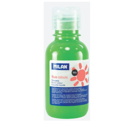 Milan málning þekju græn fluo 125ml