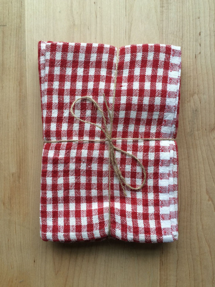 Napkins - Set of 4 -Holiday, Check & Plaid& With a Design
