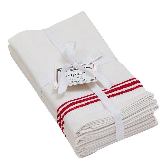 Napkins - Set of 4 -Holiday, Check & Plaid& With a Design