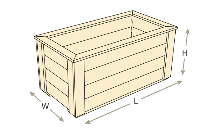 Natural Cedar Planter Boxes