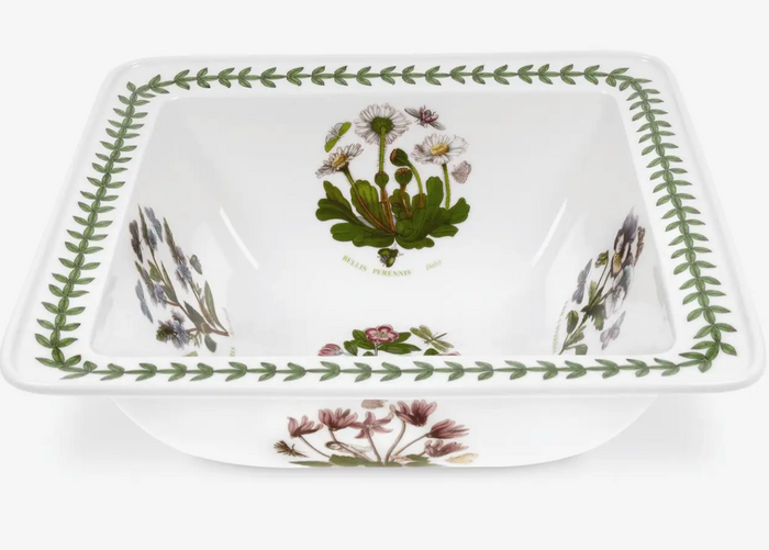 Portmeirion Botanic Garden Square Salad Bowl - 10.5"