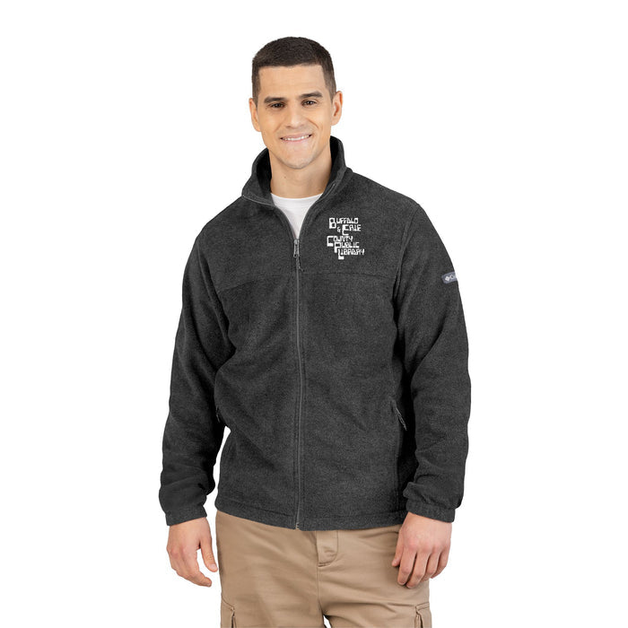 Premium Retro Logo Unisex Columbia Fleece Jacket (Embroidery)