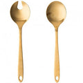 Salad Tossers With Gold Handles