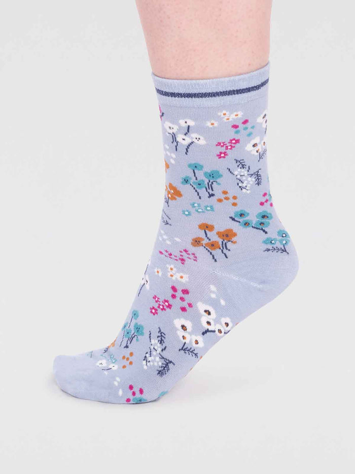 Socken Blumen klein