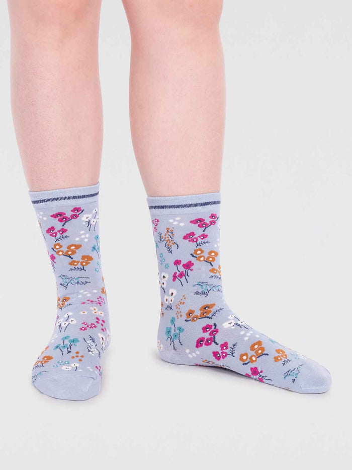 Socken Blumen klein