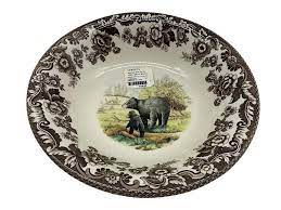 Spode Woodland Black Bear Cereal Bowl