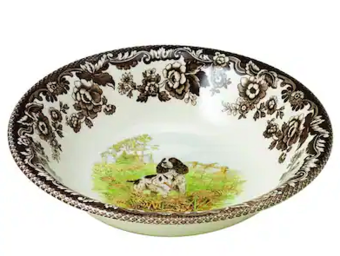 Spode Woodland English Springer Spaniel Ascot Cereal Bowl