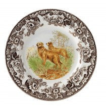 Spode Woodland Golden Retriever Dinner Plate, 10.5"