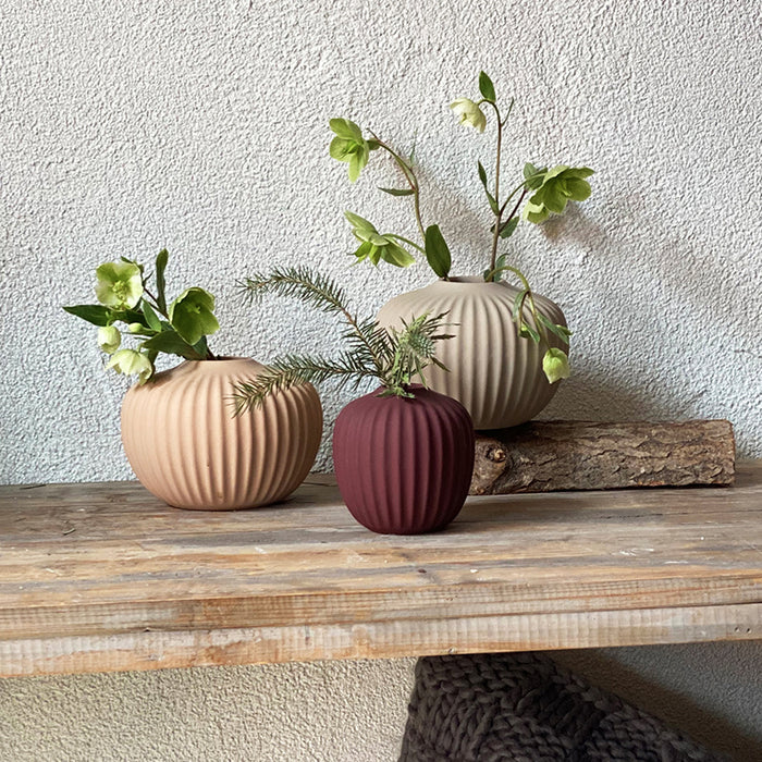 Vase apricot matt