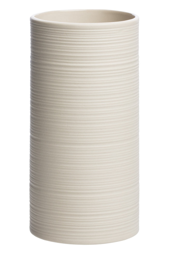 Vase cremeweiß matt