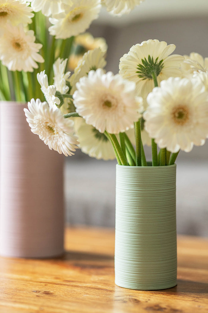 Vase rose matt