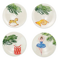 Vietri Assorted Canape Plates - Set of 4