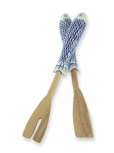 Wood Salad Servers